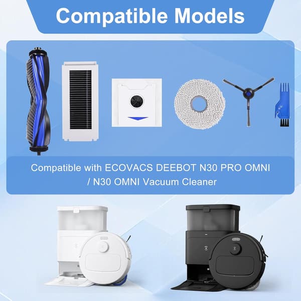 Ecovacs Deebot N30 Pro Omni Støvsuger Tilbehørssett