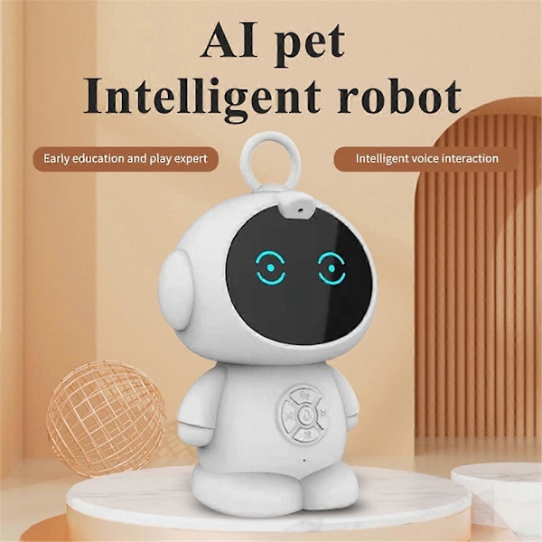 AI Intelligent Robot WiFi Röstkonversation Berättelse Musik Lärmaskin Mini Interaktiv Robot Till