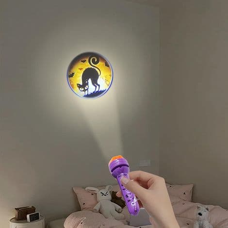Halloweenprojektor Interaktiv Fickleksakspryl med Lins