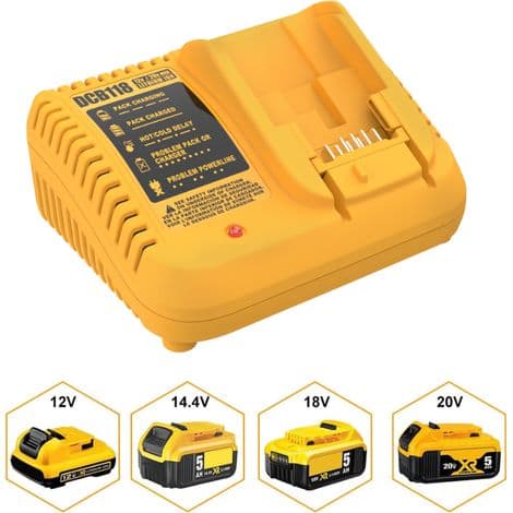 Universalladdare för Dewalt DCB101 DCB105 DCB115 DCB107 DCB206 DCB204 DCB230 DCB240 DCB120 DCB126 DCB612 09 DCB 606 - ÖVRIGA