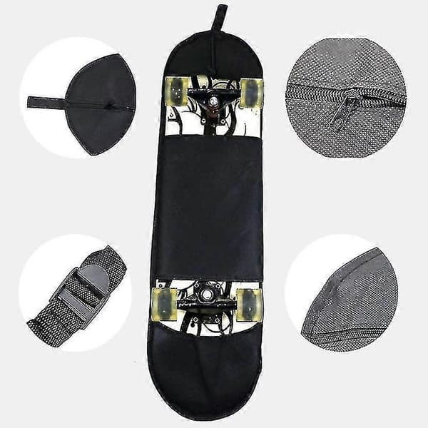 Skateboardryggsäck med justerbara remmar, lätt och bärbar