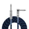 6,35 mm gitarledning, 3m elektrisk gitarledning støyreduserende instrumentkabel