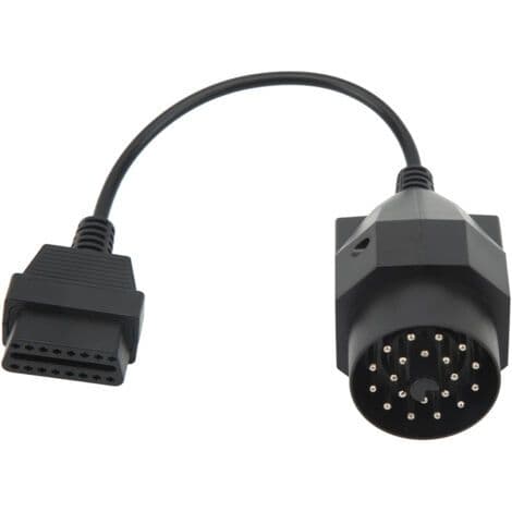 OBD II 20-bens til OBD2 adapterkabel, rundt kabel til diagnostisk scanner værktøj