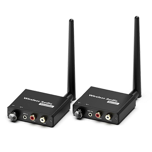 Trådlös ljudsändare och mottagare, 2,4 GHz trådlöst Hi-Fi-ljudadapterkit, 50 m räckvidd