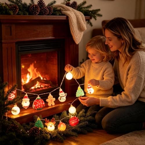 Vattentäta LED Juldekorationsslingor