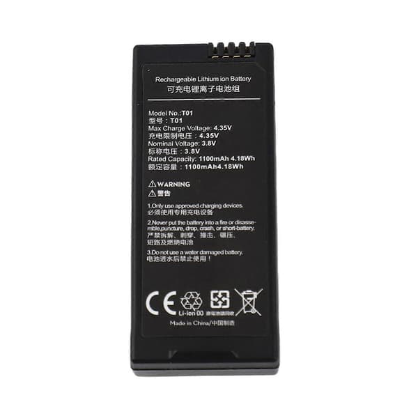 1100mAh 3.8V flybatteri for Tello Drone Quadcopter fjernkontroll erstatningsstrømcelle tilbehør