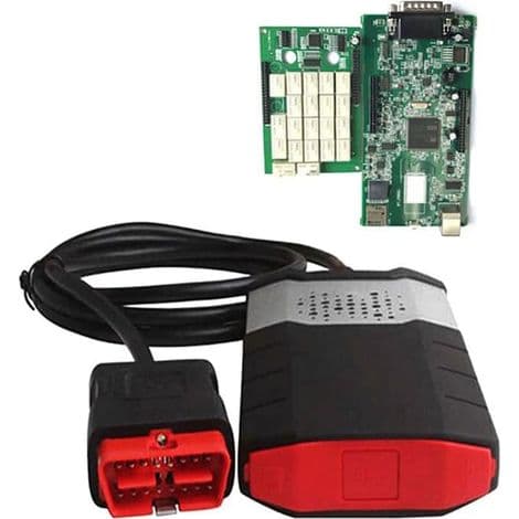 Delphi DS150E OBD2 Bluetooth VCI Bildiagnosetester, Kjøretøyskanner, Komplett TCS CDP-pakke, Trådløst Bilgrensesnitt