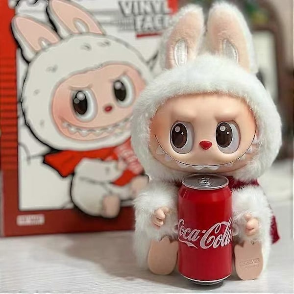 POP MART Labubu Coca-Cola Macaron Plyschleksak Serie (1 blind box modell) Dam