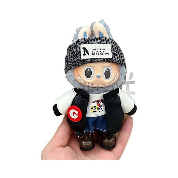 Applicera Labubu Dockkläder 17 cm Tygkläder Blind Box Dockkjol Kostym Söt Klänning Leksaker