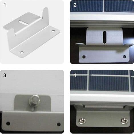 Z-format solpanelmonteringssystem för husvagnar, båtar, bilar, lastbilar, hus, off-grid takmonteringar (totalt 4 fästen)