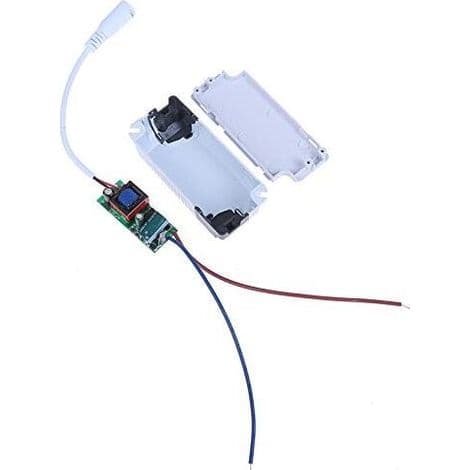 2x LED-driver, 4-7W transformator for LED-taklampe, strømforsyning for LED-panel, DC-kontakt for LED-taklampe (4-7W)