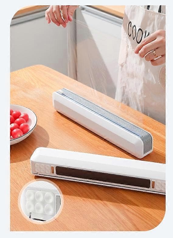 Fast aluminiumsfolie- og plastfoliedispenser for mat