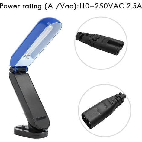 Strømforlængerkabel, IEC320 C7 til C8 adapter med afbryder og \"8\" interface.