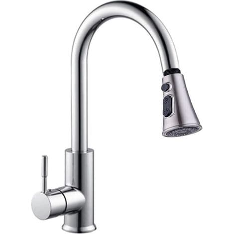 Erstatnings sprayblander kjøkkenkran, dusjhode, 2 spray dusjhode, krom kjøkkenkran, servantkran