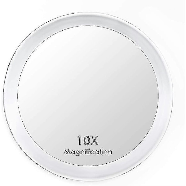 10x Förstoringsspegel Med 3 Sugproppar, Sminkspegel Med 10x Förstoring