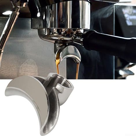 Dobbelt tud i rustfrit stål til 58 mm espressomaskiner (dobbelt tud)
