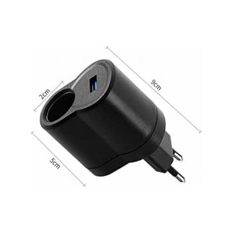 220V til 12V spenningsomformer – Bilstrømadapter – Sigarettennerlader med flere beskyttelser