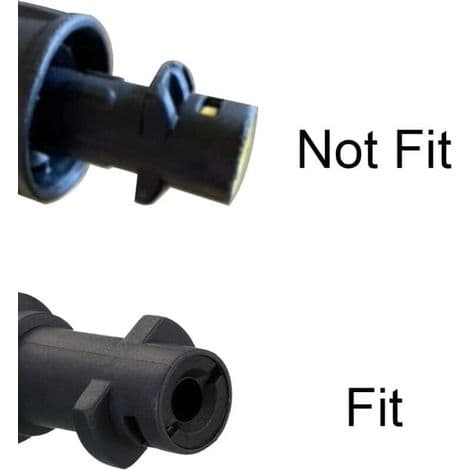 Högtryckstvättspistoladapter, 1/4\" snabbkoppling - Endast kompatibel med Karcher K2, K3, K4, K5, K6, K7.
