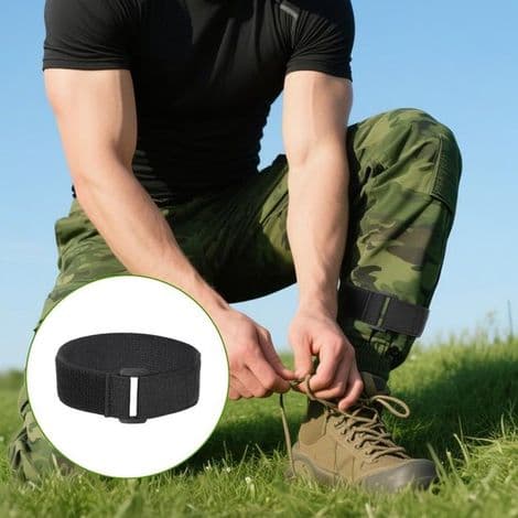 Stramme stropper - 4 stk. - Bukseclips og stropper - Nylon - Stropper - Ideel til ben og opbevaring - Velegnet til waders, fiskeri, jagt, cykling og