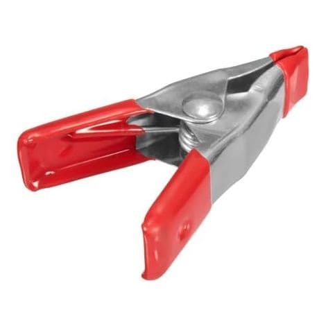 2\" Mini metallfjäderklämmor med röda gummispetsar (24-pack)
