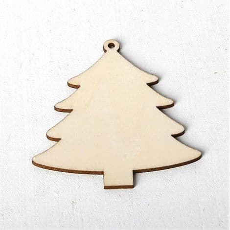 Sæt med 10 DIY juleophæng i træ med hamptov.