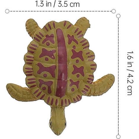 Sæt med 12 skildpaddefigurer, udviklingslegetøj til småbørn