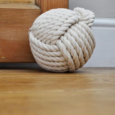 Pc Kraftig Nautisk Knuteformet Dørstopper Krem (Beige)