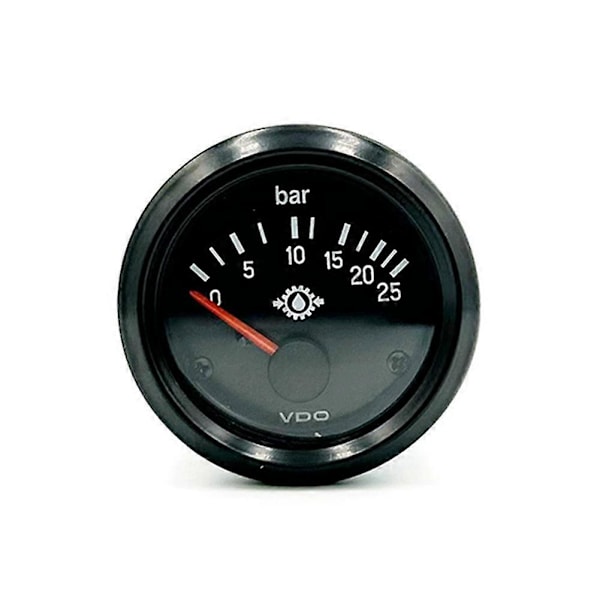 0-25bar 24V VDO Oljetrycksmätare 52mm Dieselgenerator Delar
