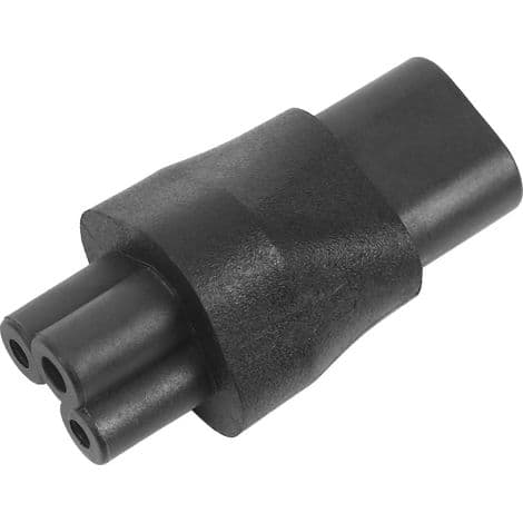 3x IEC 320 C5 hun 3-benet til C8 han 2-benet strømadapter