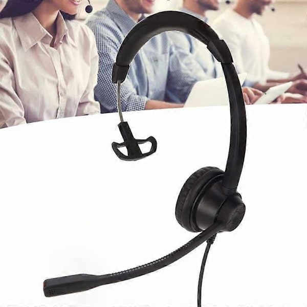 USB Business Headset Enkelsidigt Öra Hörlurar Stödjer Högtalarvolymjustering Mikrofon Ljudavstängning Volym En Knapp Ljudavstängning Hot