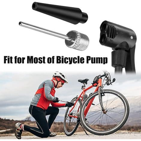 5 stk. cykelpumpeventiladaptere, cykelventiladapter til bilventil SV AV DV nålebolde