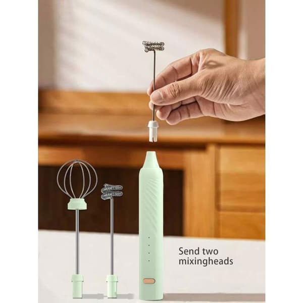 Mælkeskummer - INOTEC - INOTEC Model - 3 Hastigheder - USB Genopladelig - Grøn