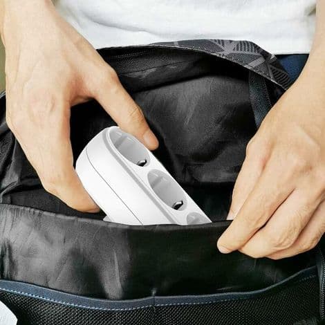 Stikadapter, multistik, kabelfri, vægstik, hvid, opladningsadapter, USB-oplader til kamera