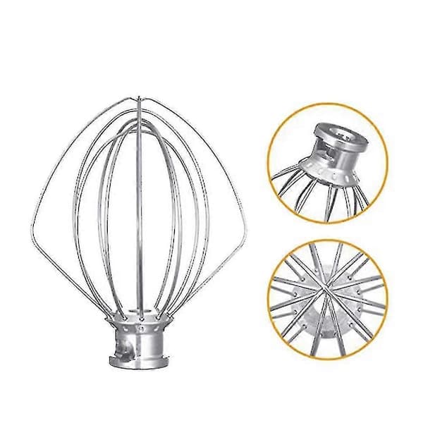Rustfrit stålpiskeris 5k452ww til Kitchenaid køkkenmaskine