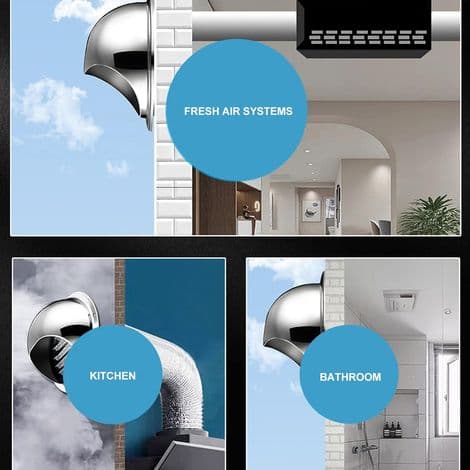 80 mm finmasket ventilationsrist, rund regntæt ventilationsristdæksel med tykt ristudløb til system