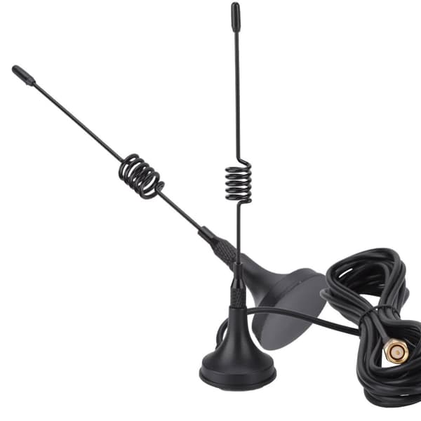 433MHz RP SMA lige sugeantenne han med magnetisk base til amatørradio