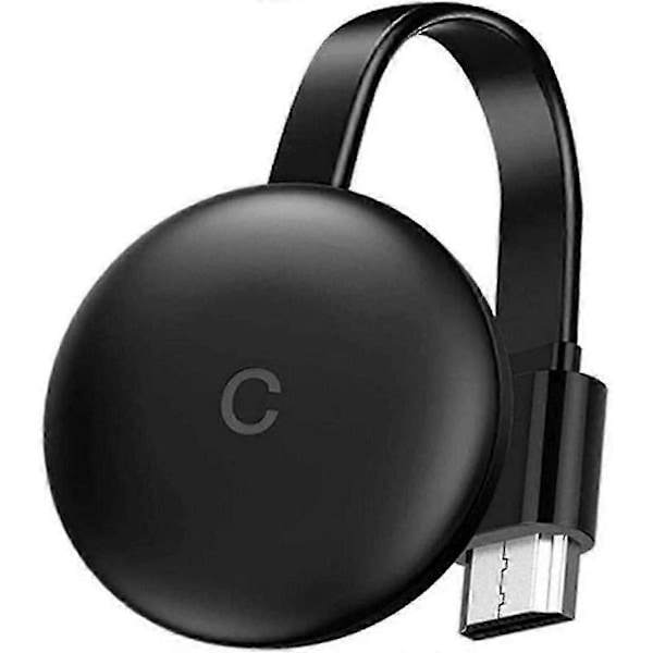 2025 Nya Google Chromecast 3 för WiFi Smart TV-sticka för Netflix Youtube WiFi-skärm Trådlös HDMI Miracast Dongle, 2024 Ping