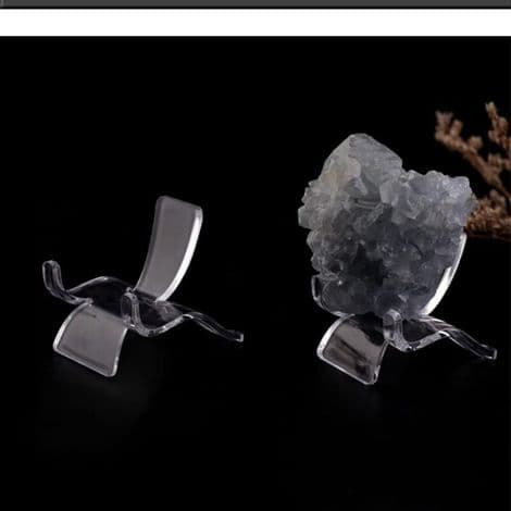 20 stycken triangulära akryldisplayställ, akrylställ, transparenta displayställ för geoder, stenar, agat, fossiler, koraller, ädelstenar