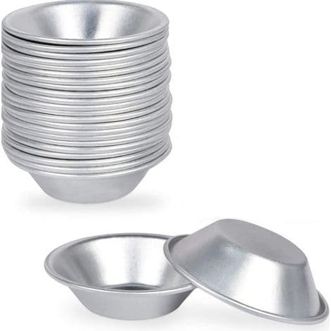 Æggetærteforme - 25 stk. Bageforme - Bageplade - Mini quicheform - Bageplade - Kageform - til Bagning/Restaurant/Æggetærte/Tilberedning af
