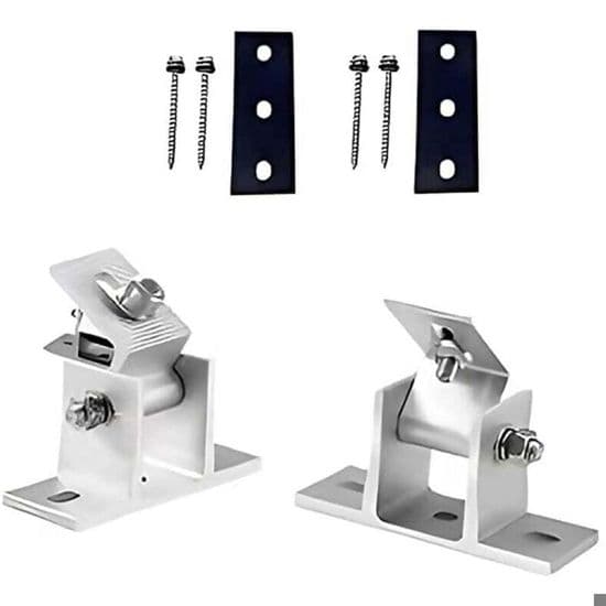 Solpanelsfäste - ZOR® - Monteringssats - 15-30° lutning - Platt tak - Väggmontering - Balkong