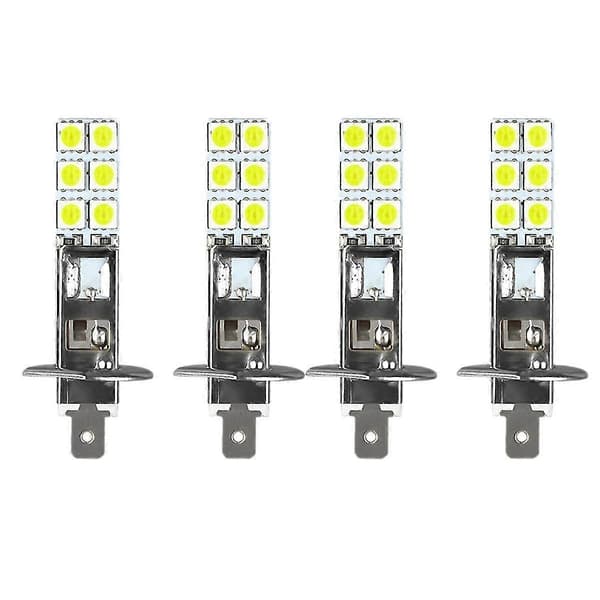 12 stk. H1 6000K Superhvite 80W LED-frontlyspærer Sett Tåkelys Kjørelys