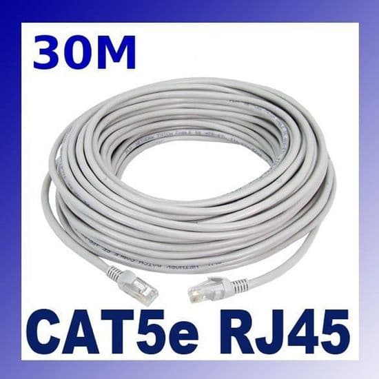 Ethernetkabel - CAT5 - Skærmet FTP - 30 m - Grå