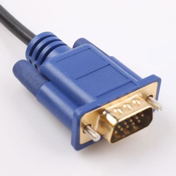 HDMI Gull Hann til VGA HD-15 Kabel 1,8M Videokabel