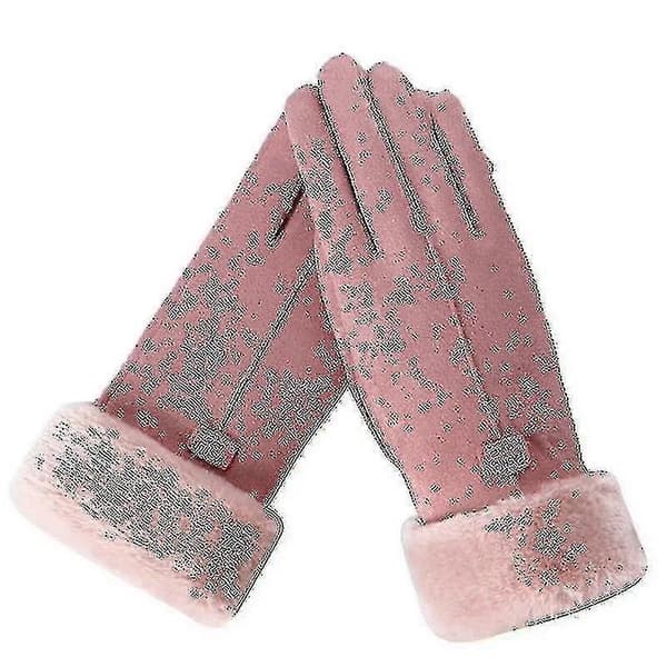 Vinterhandsker Varme Votter Vinter Touch Screen Handsker Dame - FARVE: pink