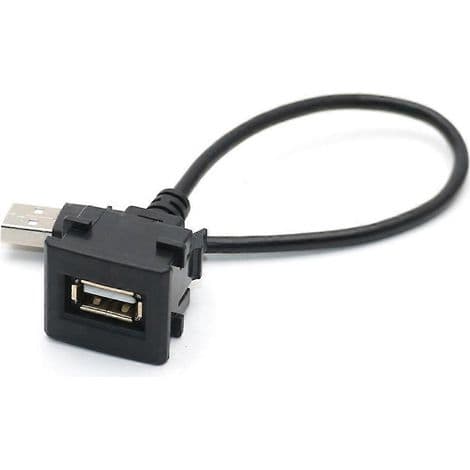 Bil instrumentbræt forlængerkabel med han til hun USB 2.0 stik