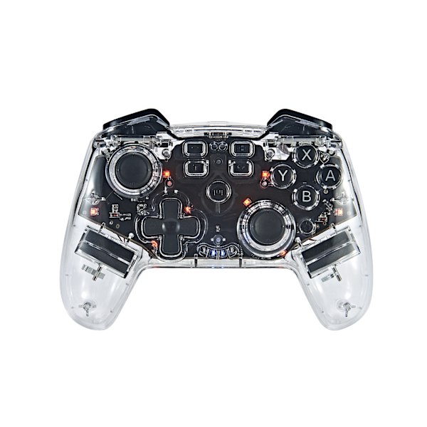 Trådlös spelkontroll för Switch, Bluetooth Gamepad Joystick med väckningsfunktion, makroprogrammering, vibration, gyroskop