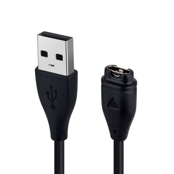 Universal hurtigopladende oplader til Garmin ure (sort, 2-pak)