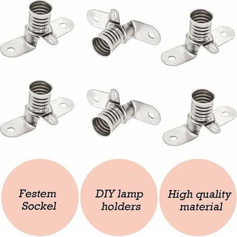E10 Pæresokkel E10 LED-pærer 20 STK 6V E10 med loddeterminaler for hjemmeeksperimentkrets Elektrisk testtilbehør