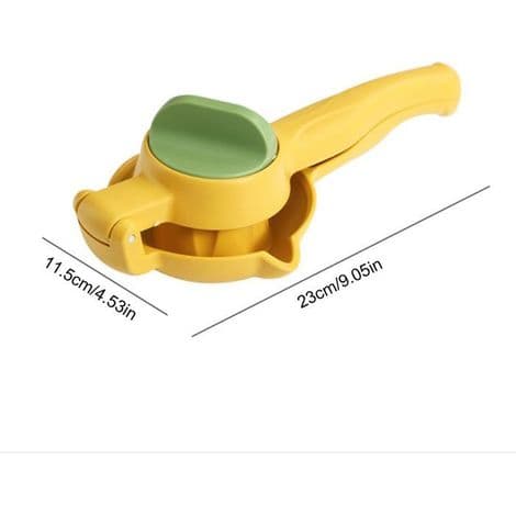 Manuell citruspress, citronpress, idealisk för citroner, limefrukter och gula apelsiner.
