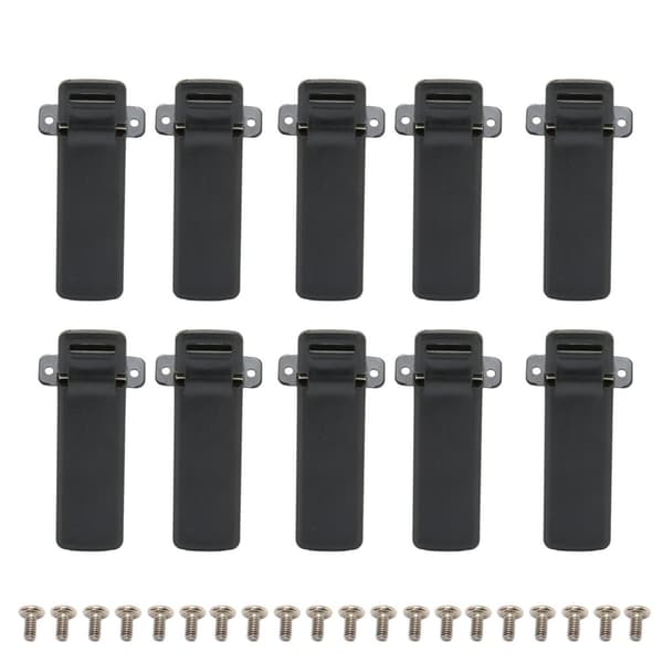 Walkie Talkie Belteklips for Baofeng UV-5R-serien (10-pakning)